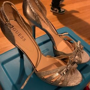 Nice silver Guess heels